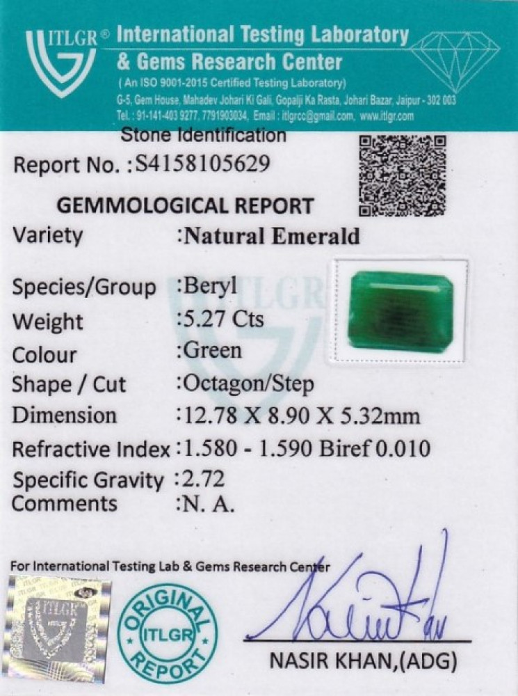 Emerald - 5.27 Carat