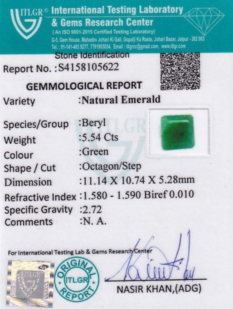 Emerald - 5.54 Carat