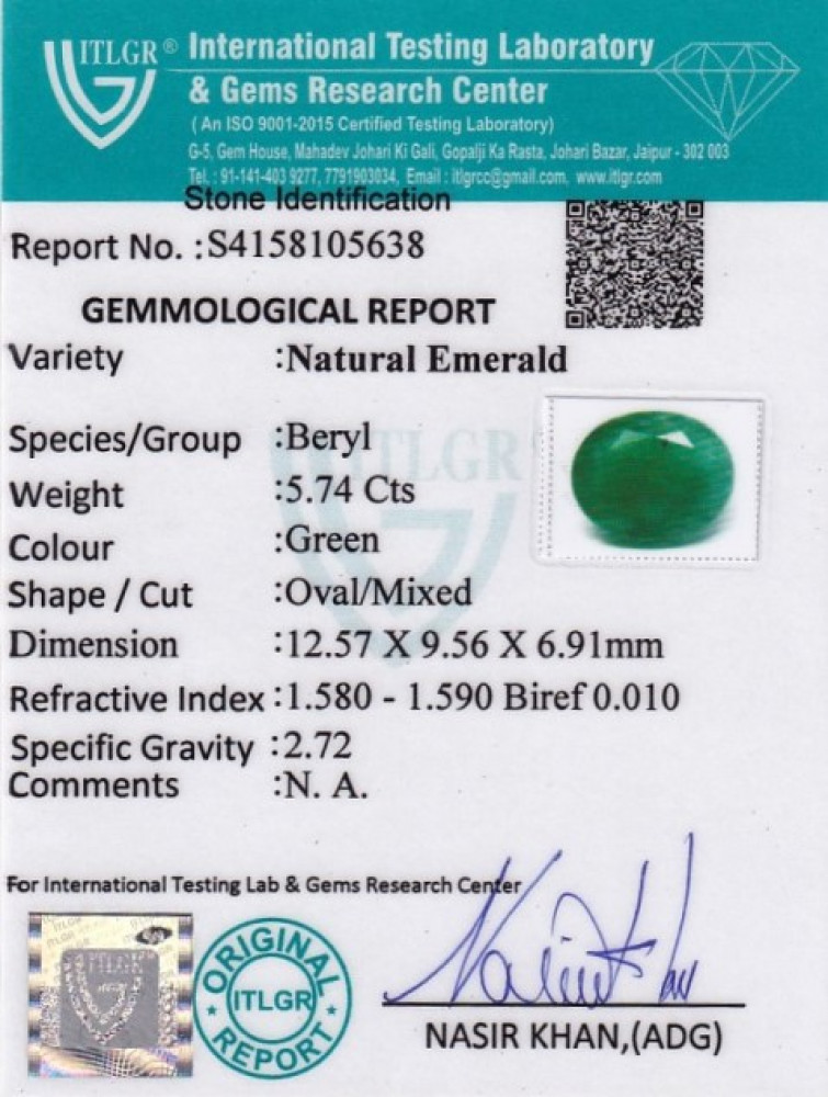Emerald - 5.74 Carat