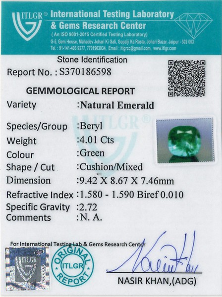Emerald - 4.01 Carat