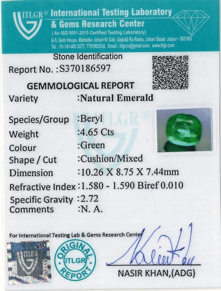 Emerald - 4.65 Carat