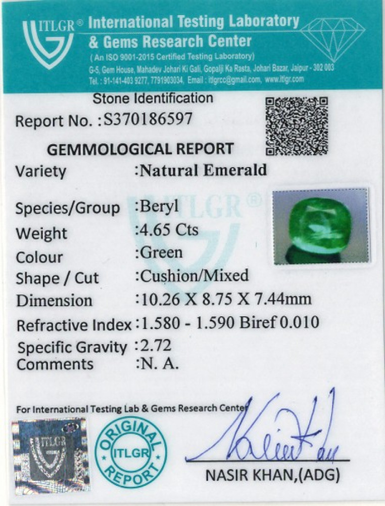 Emerald - 4.65 Carat