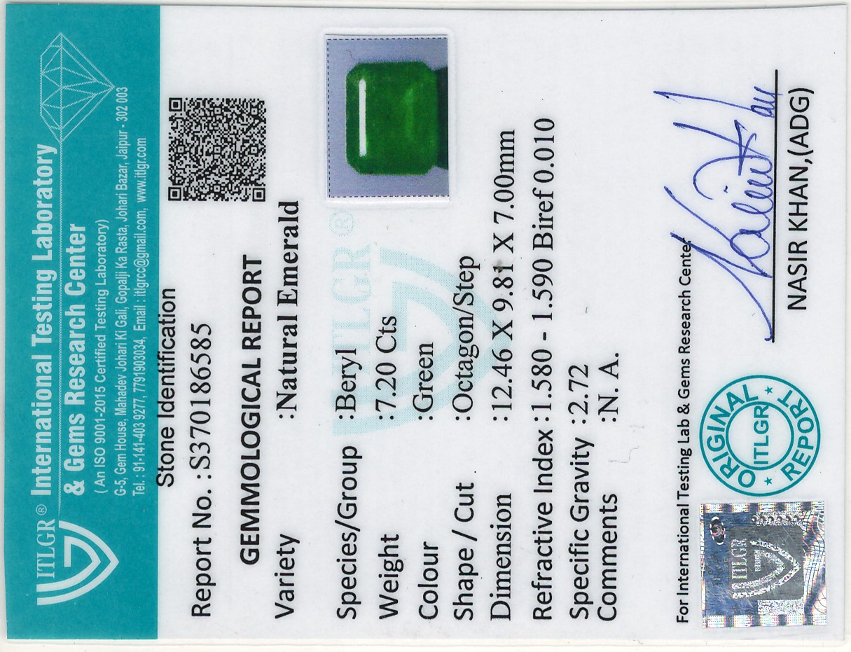 Emerald - 7.20 Carat