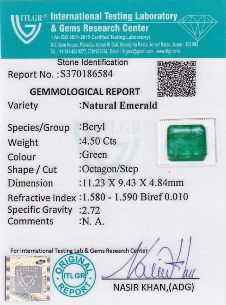 Emerald - 4.50 Carat