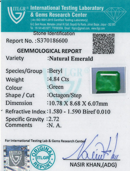 Emerald - 4.84 Carat
