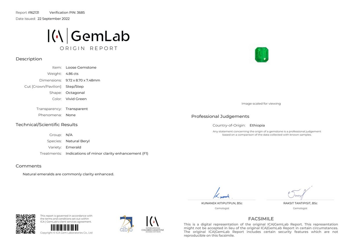 Emerald - 4.86 Carat