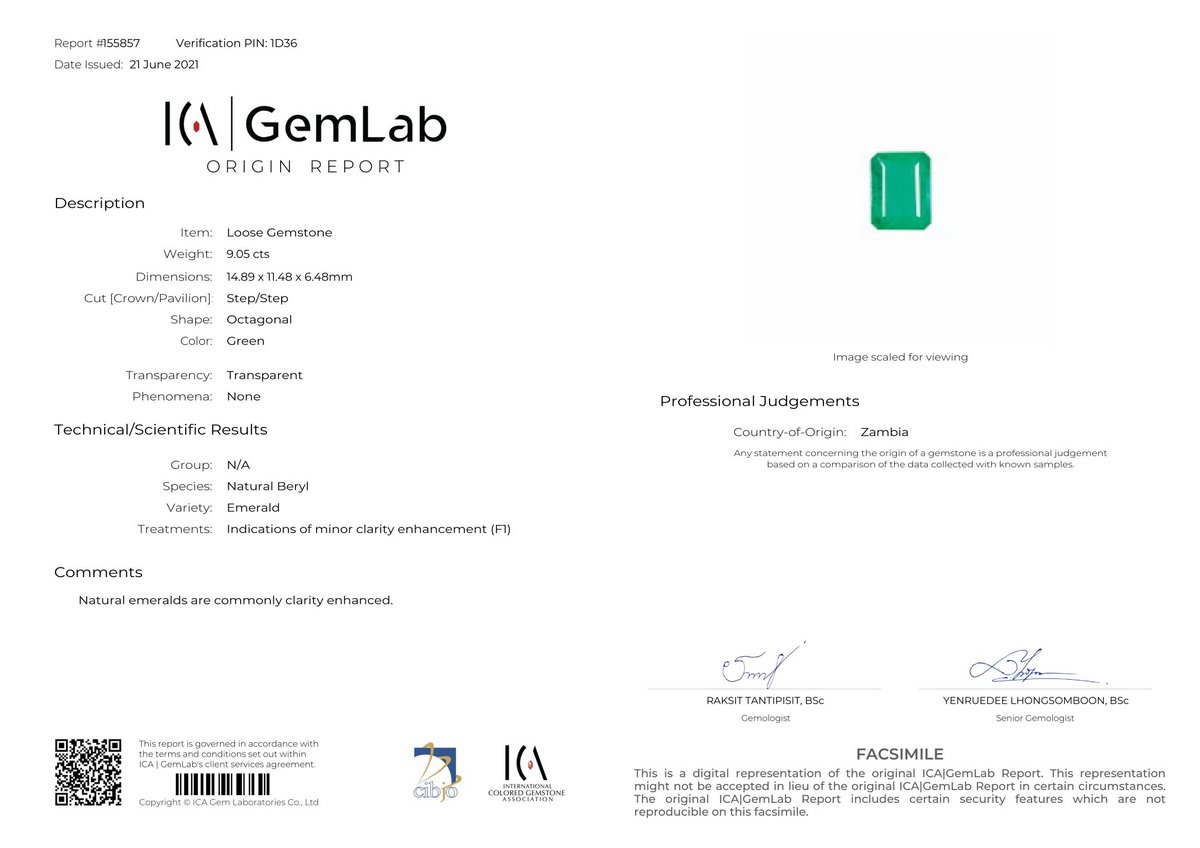 Emerald - 9.05 Carat