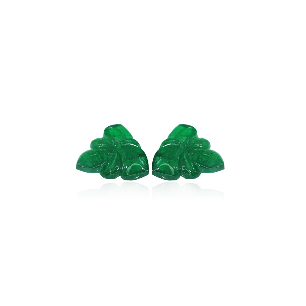 Emerald Carving Pair - 16.35 Carat