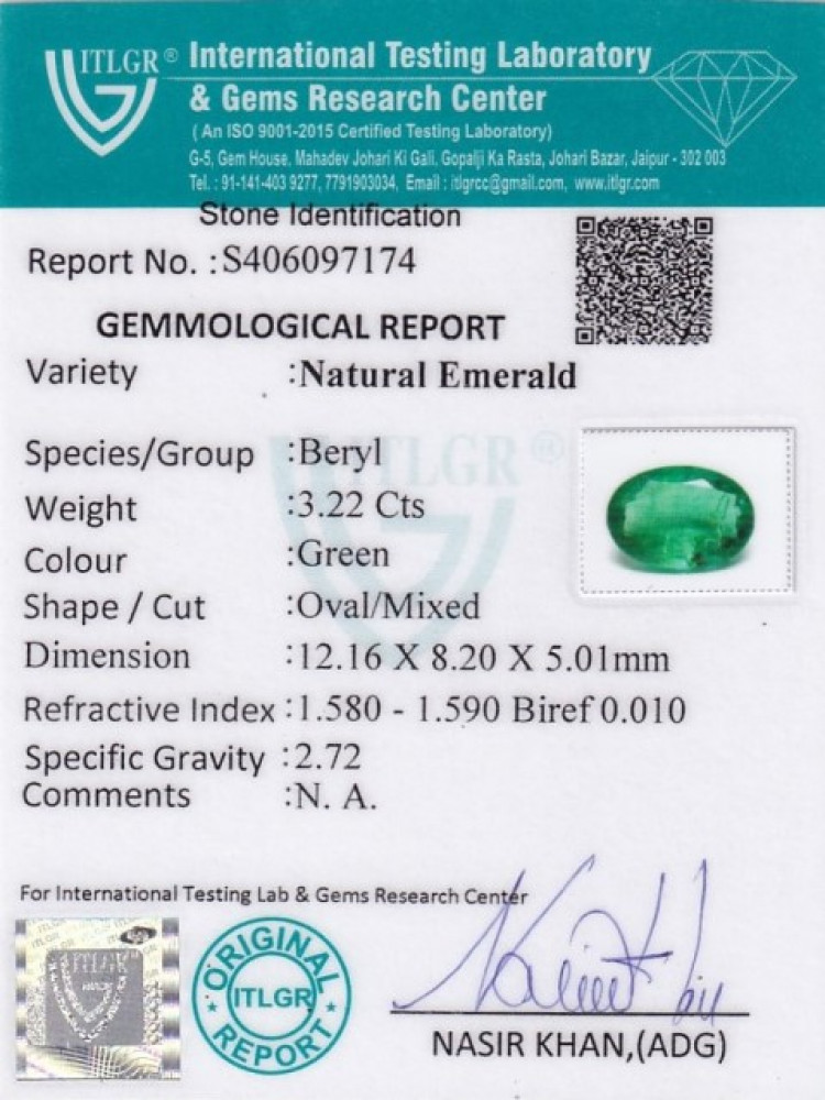 Emerald - 3.22 Carat