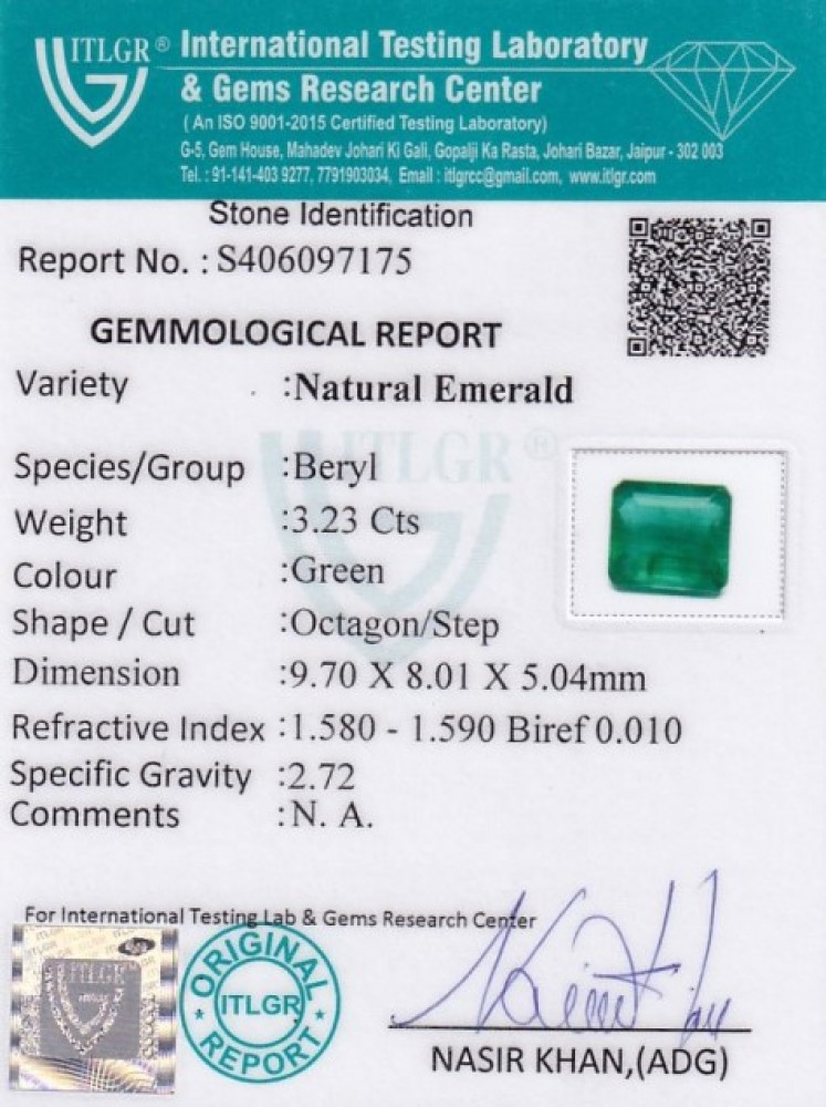 Emerald - 3.23 Carat
