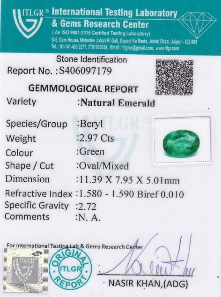 Emerald - 2.97 Carat
