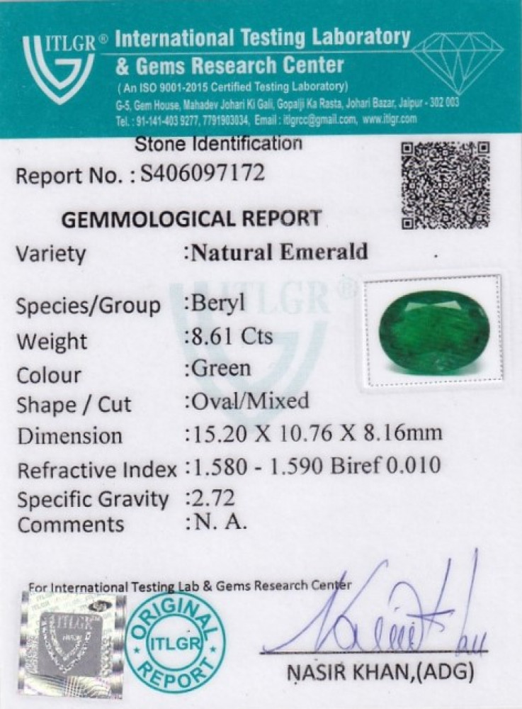 Emerald - 8.61 Carat