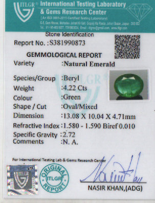 Emerald - 4.22 Carat