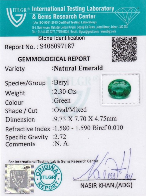 Emerald - 2.30 Carat