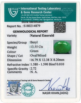 Emerald - 13.55 Carat