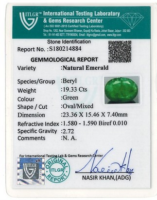 Emerald - 19.33 Carat