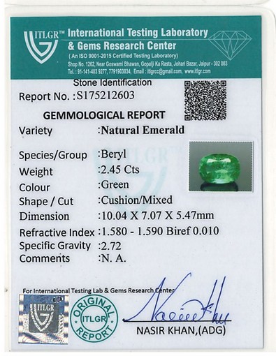 Emerald - 2.45 Carat