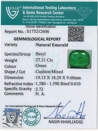 Emerald - 27.21 Carat