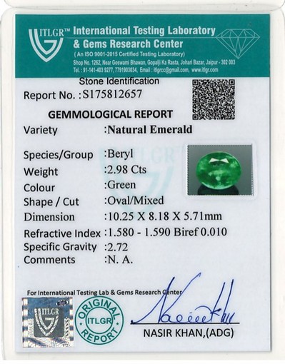Emerald - 2.98 Carat