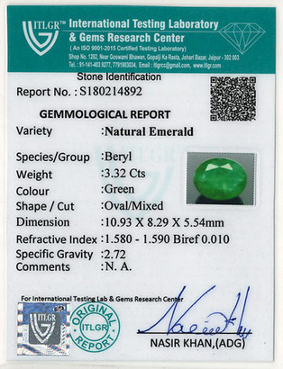 Emerald - 3.32 Carat