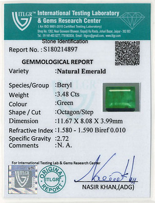 Emerald - 3.48 Carat