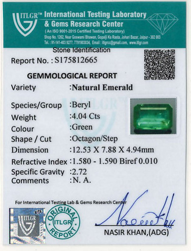 Emerald - 4.04 Carat