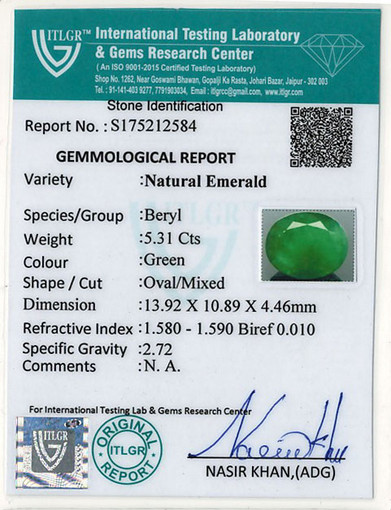 Emerald - 5.31 Carat