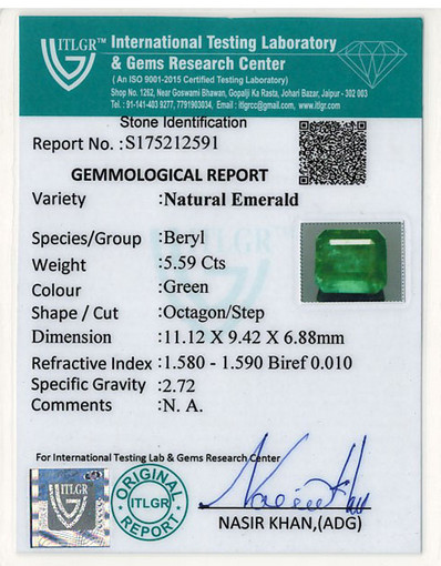 Emerald - 5.59 Carat