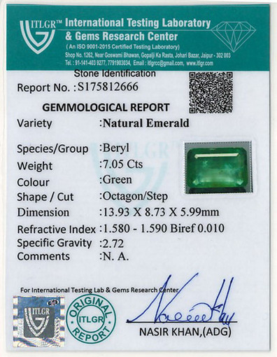 Emerald - 7.05 Carat