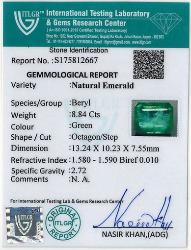 Emerald - 8.84 Carat