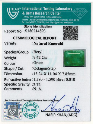 Emerald - 9.42 Carat