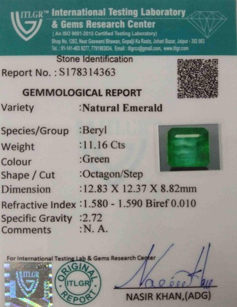 Emerald - 11.16 Carat