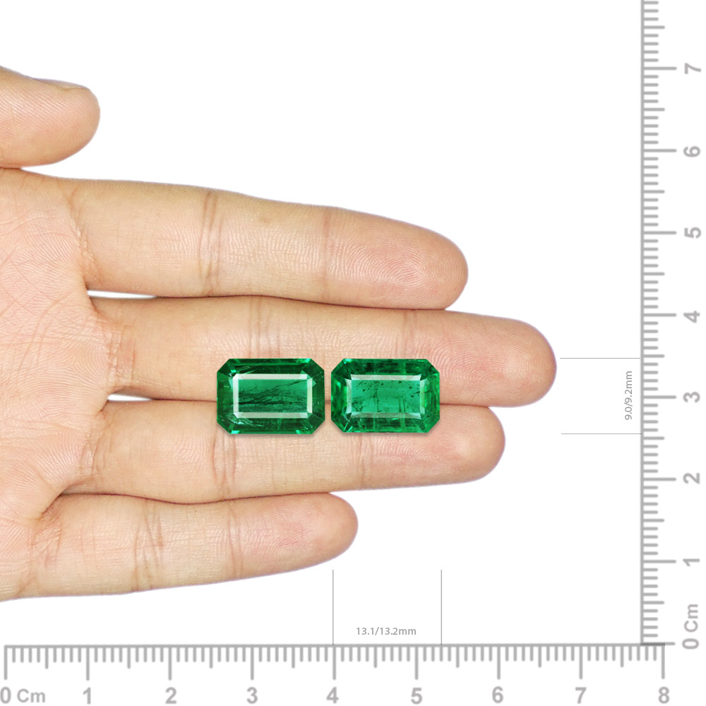 Emerald Pair - 11.20 Carat