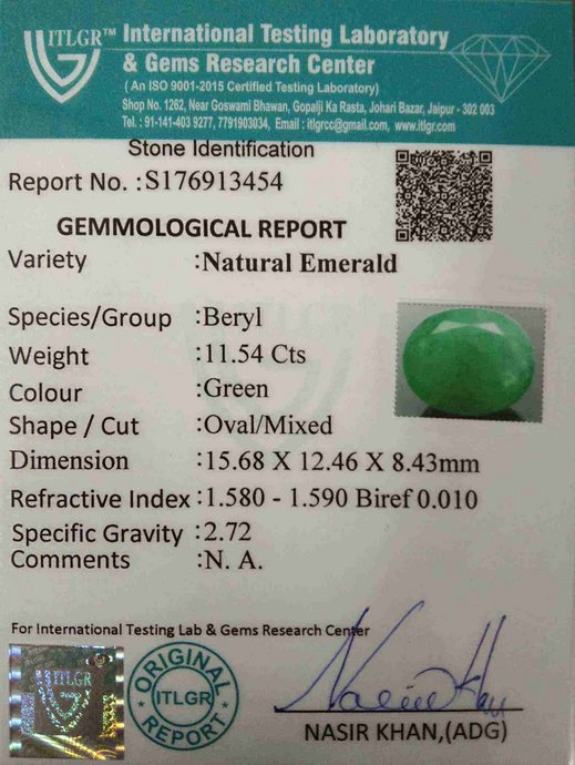 Emerald - 11.54 Carat