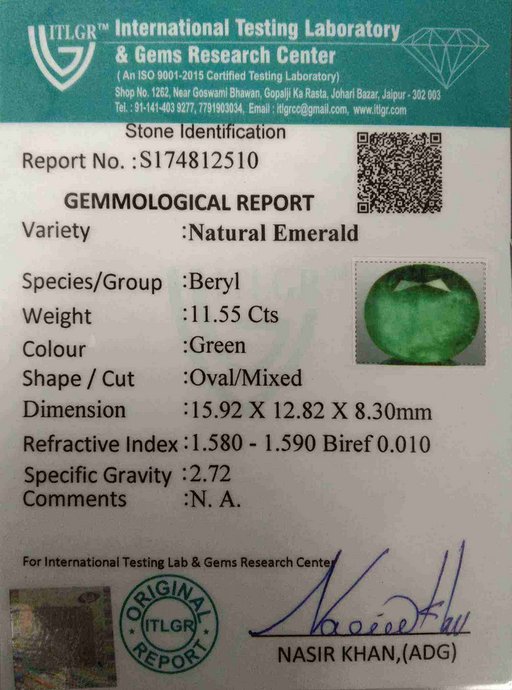 Emerald - 11.55 Carat