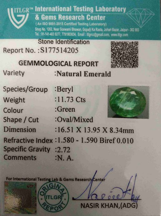 Emerald - 11.73 Carat