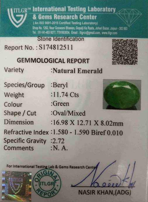 Emerald - 11.74 Carat