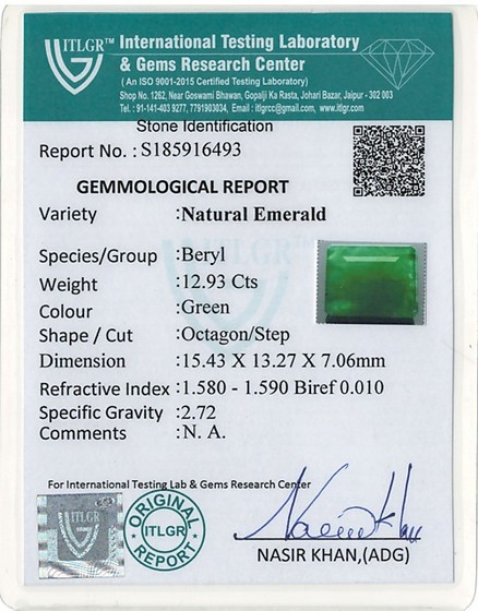 Emerald - 12.93 Carat