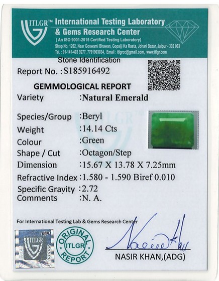 Emerald - 14.14 Carat
