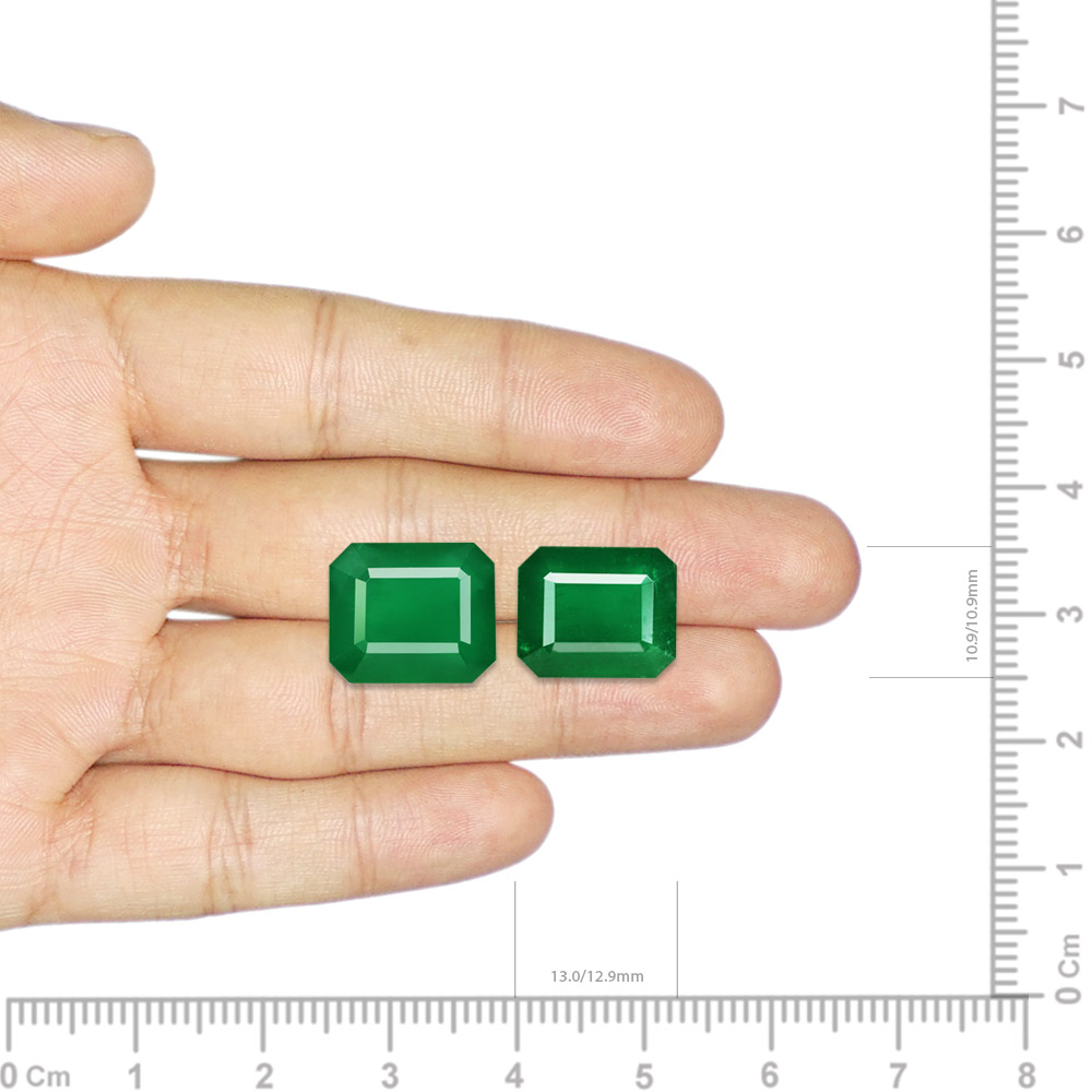 Emerald Pair - 16.74 Carat