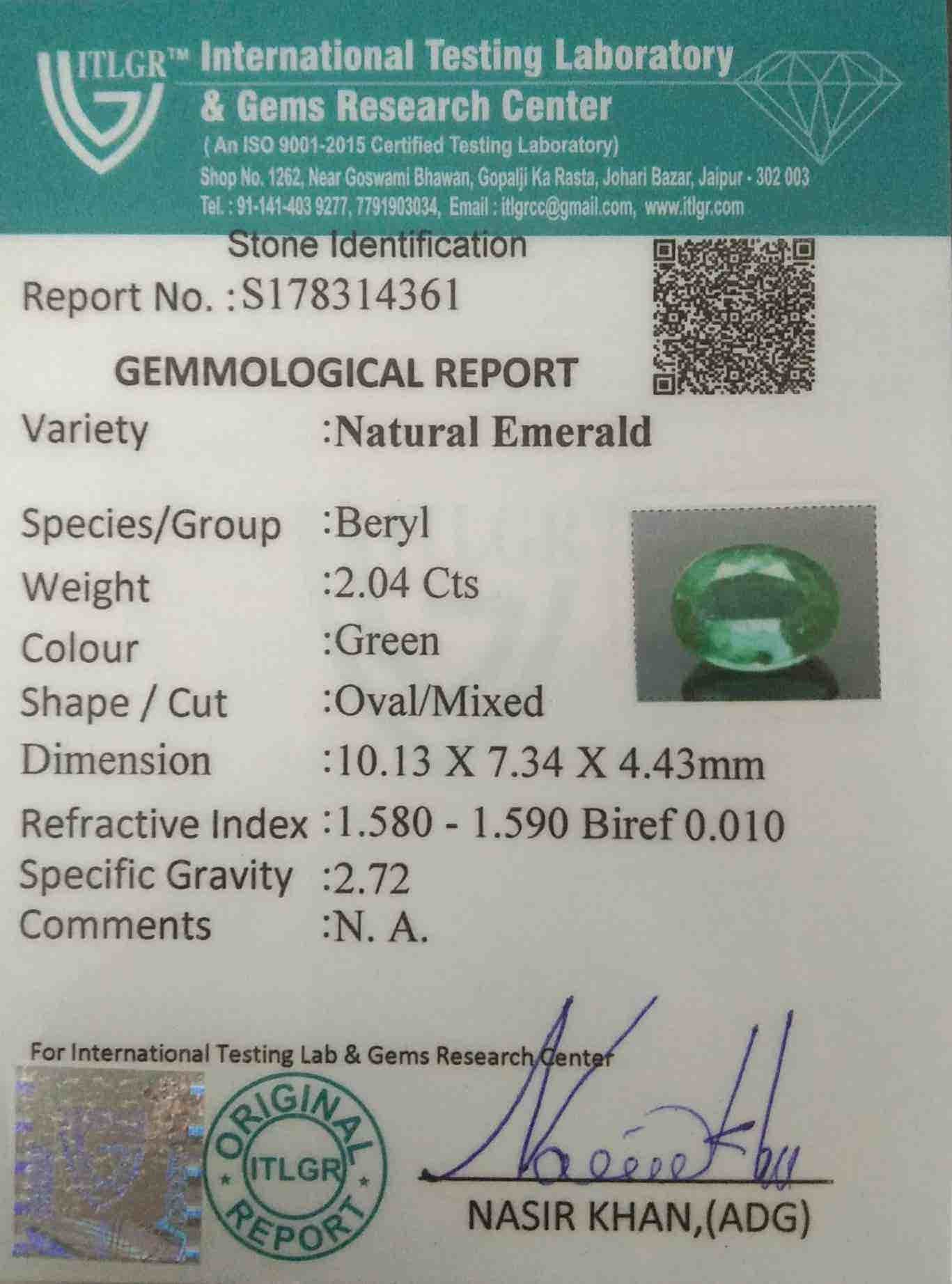 Emerald - 2.04 Carat