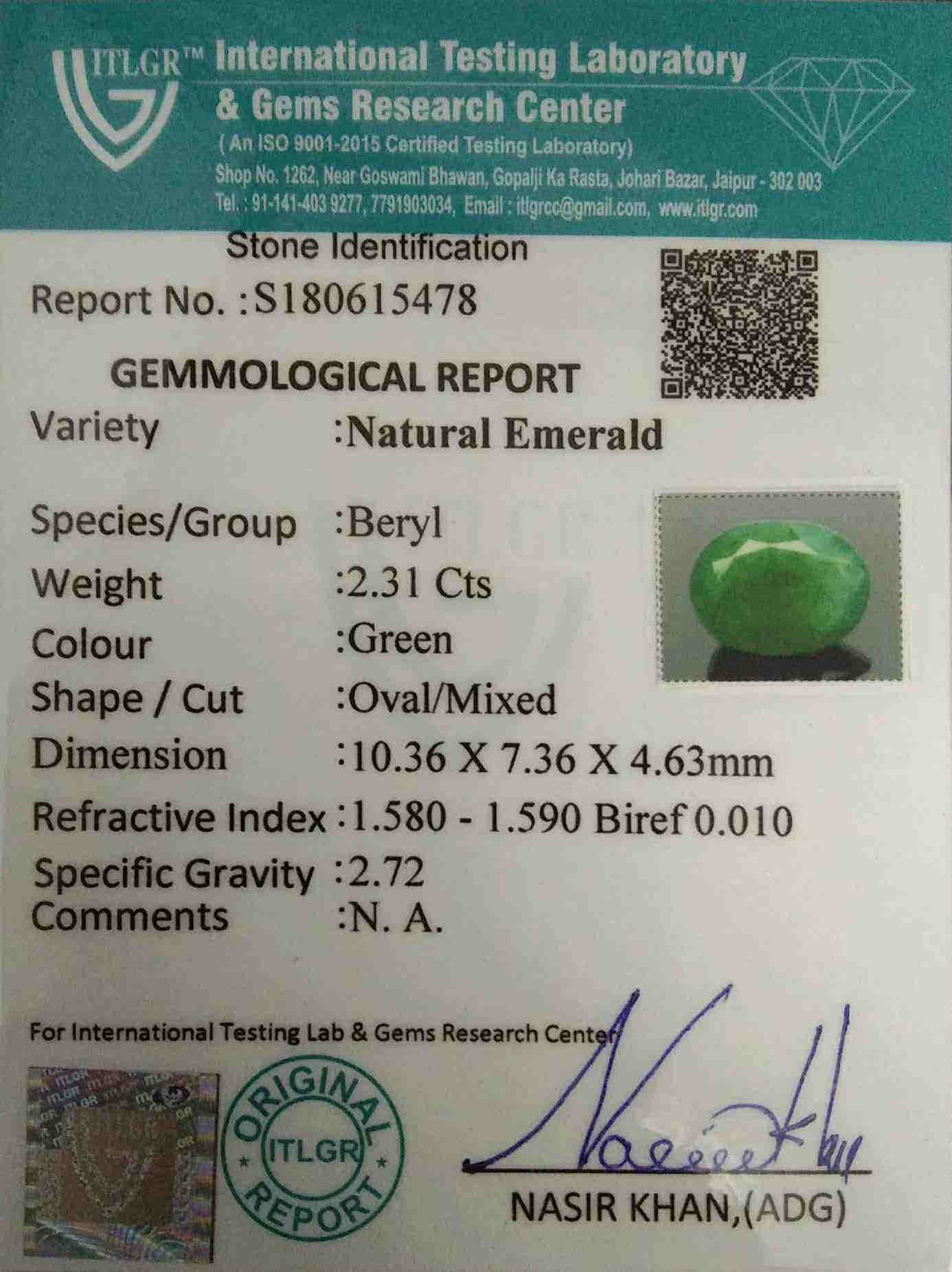 Emerald - 2.31 Carat