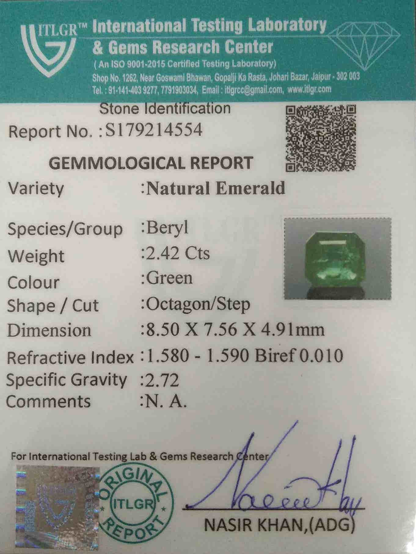 Emerald - 2.42 Carat