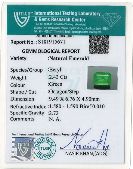Emerald - 2.43 Carat
