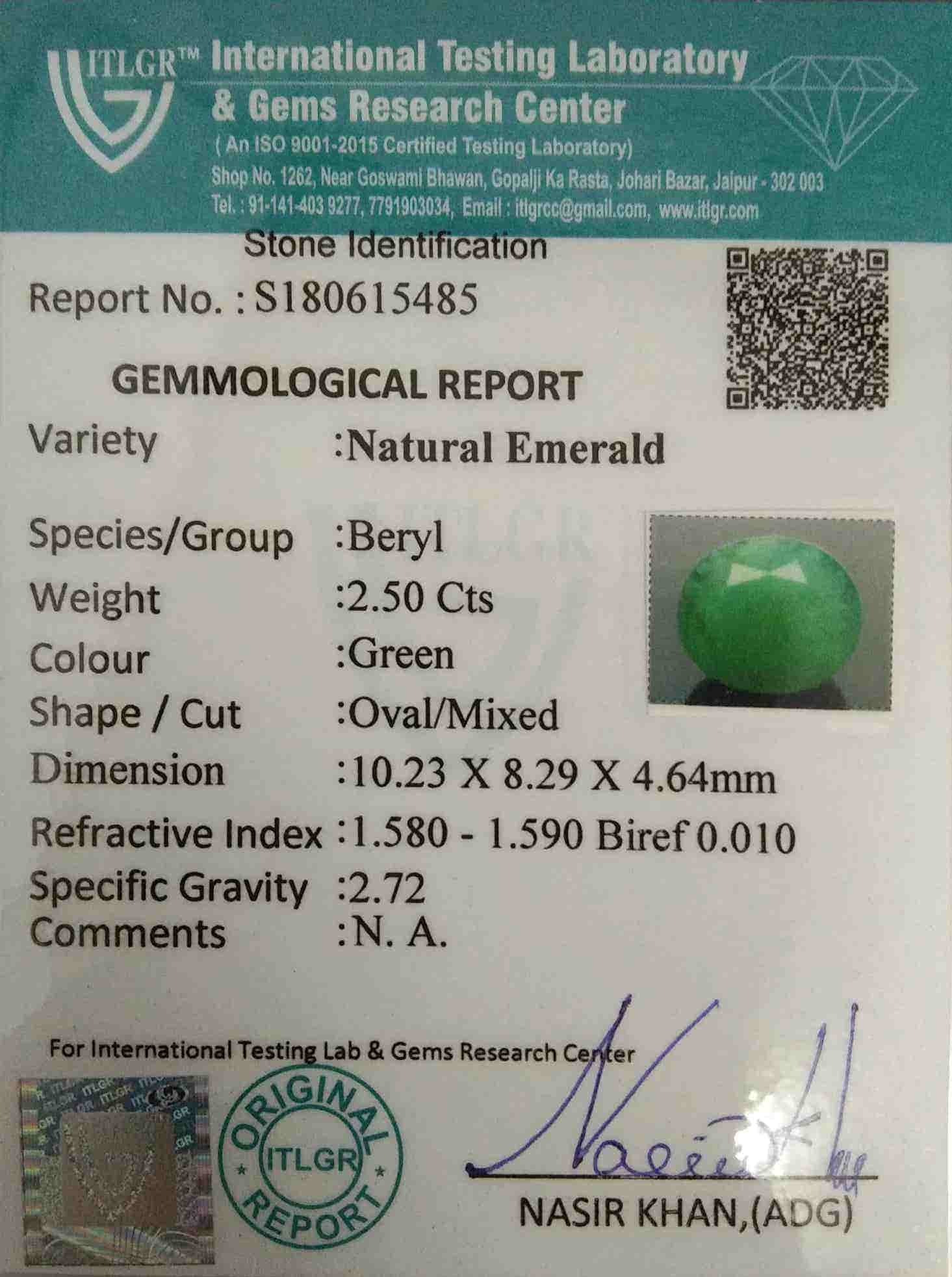 Emerald - 2.5 Carat