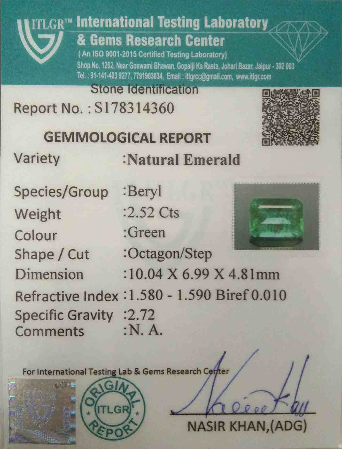 Emerald - 2.51 Carat
