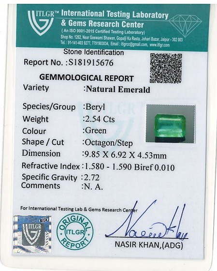 Emerald - 2.54 Carat