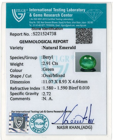 Emerald - 2.91 Carat