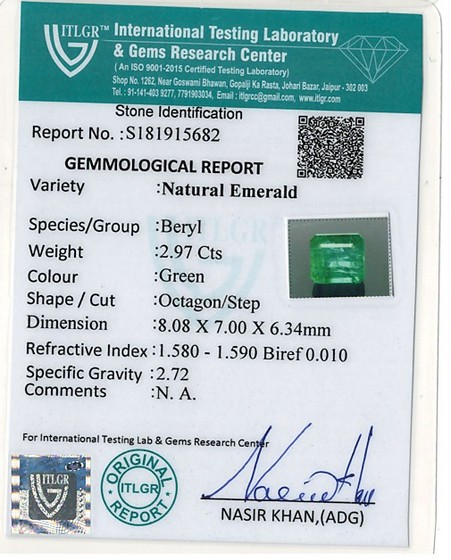Emerald - 2.97 Carat