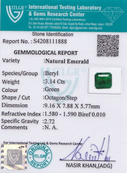 Emerald - 3.14 Carat